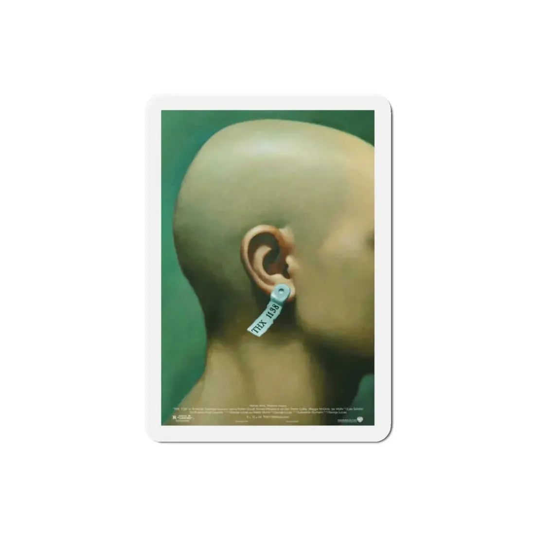 THX 1138 1971 Movie Poster Refrigerator Magnet 2 Inch - The Sticker Space