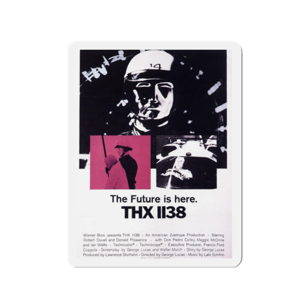 THX-1138 1971 Movie Poster - Refrigerator Magnet