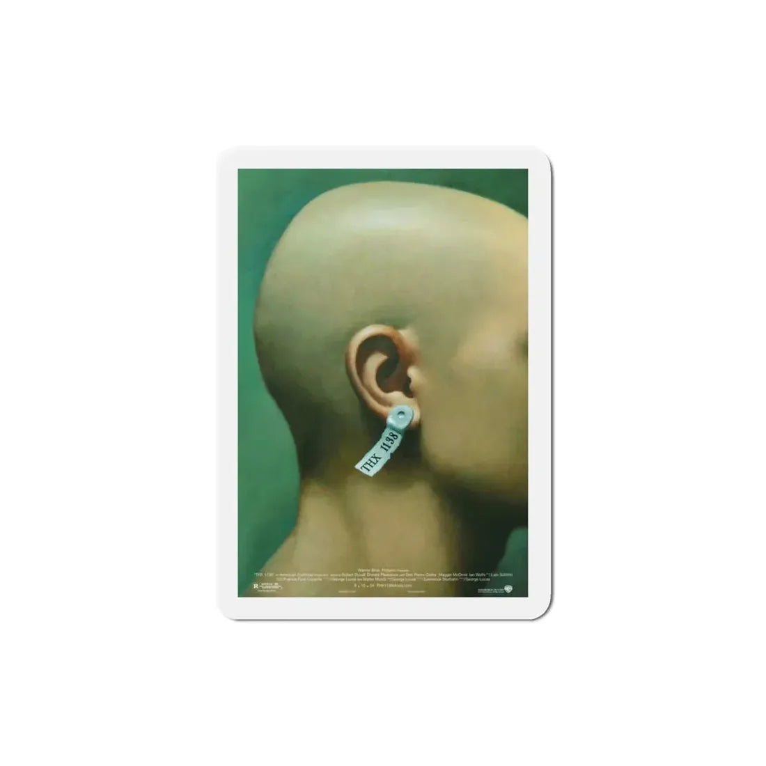 THX 1138 1971 Movie Poster Refrigerator Magnet 3 Inch - The Sticker Space