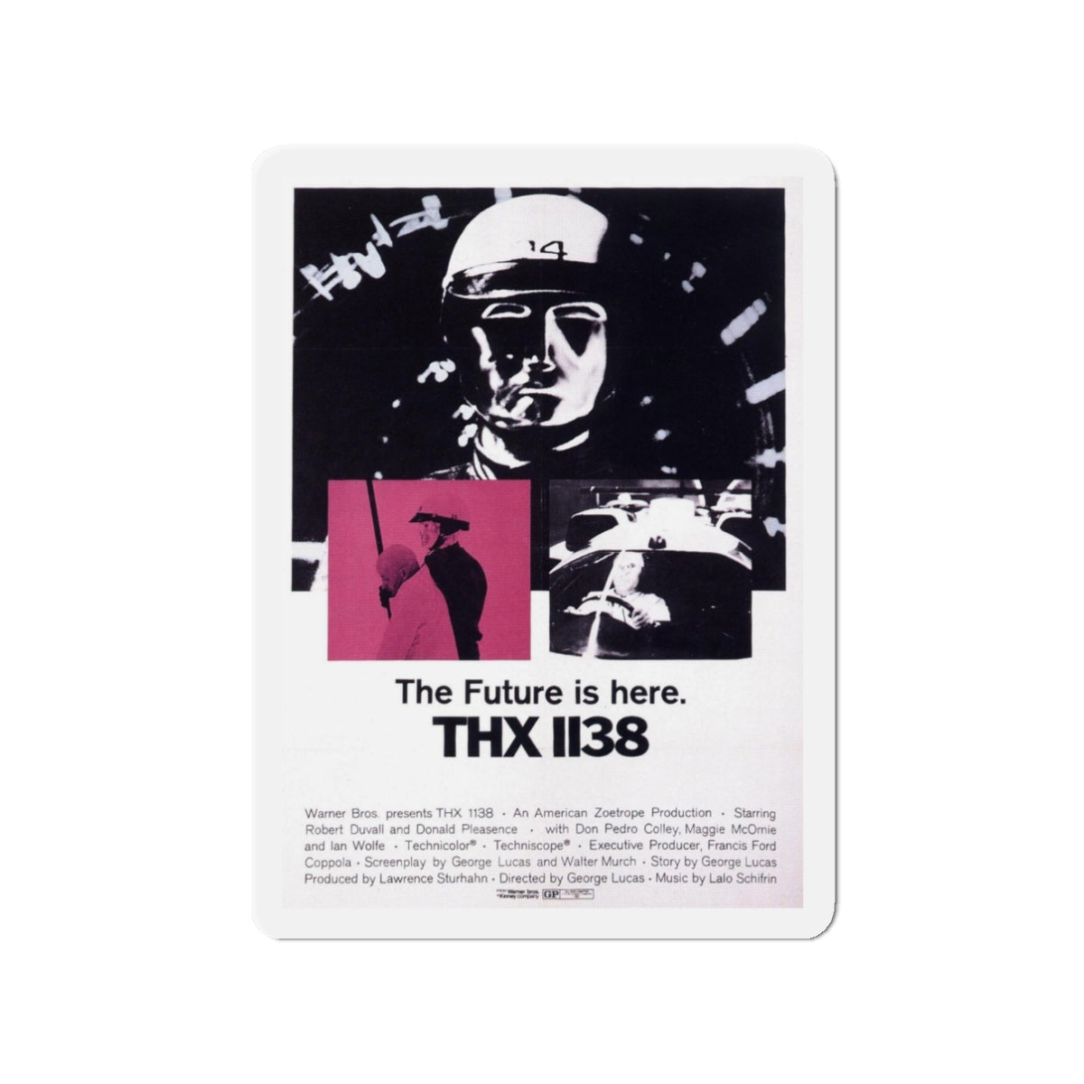 THX-1138 1971 Movie Poster - Refrigerator Magnet-3 Inch-The Sticker Space