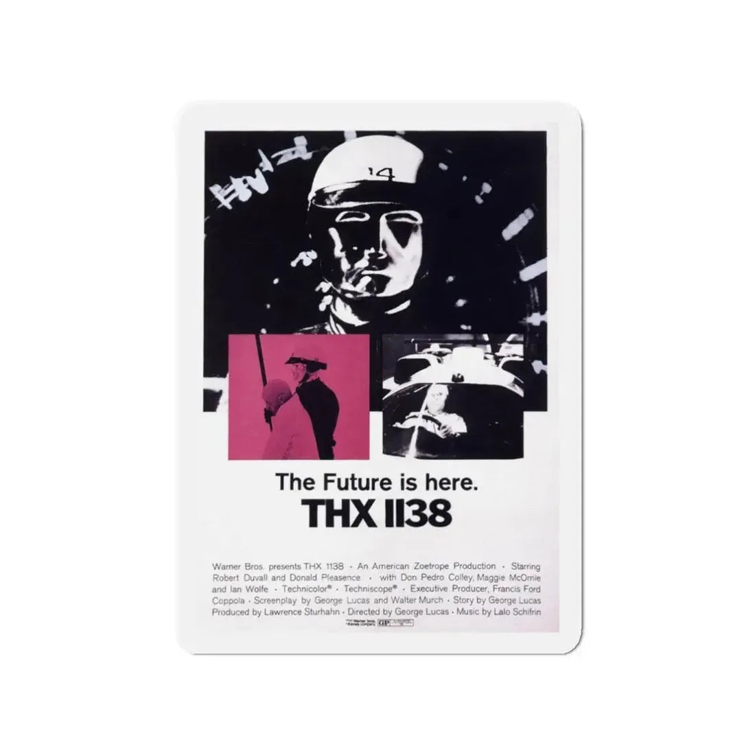 THX-1138 1971 Movie Poster - Refrigerator Magnet 3 Inch - The Sticker Space