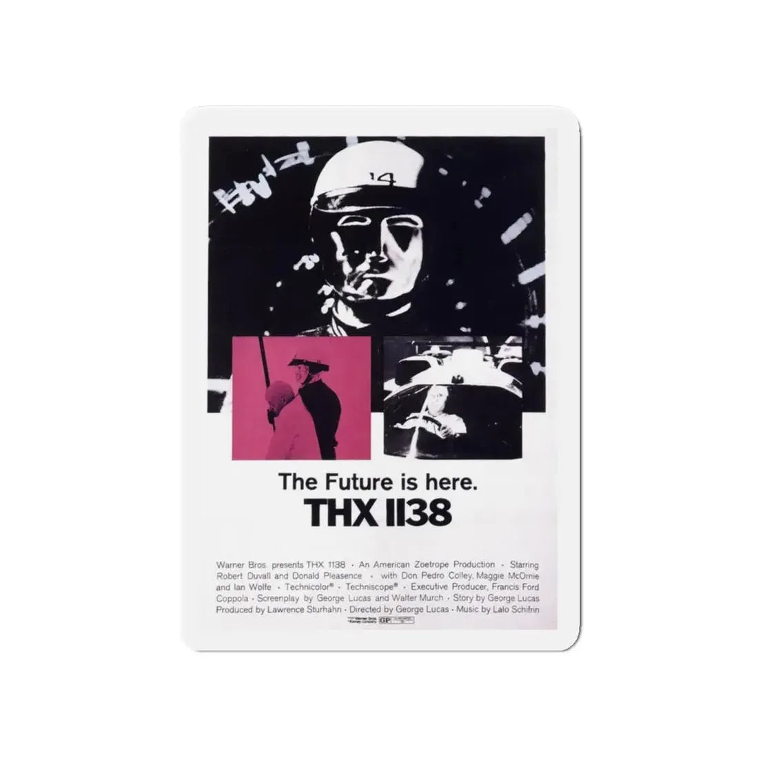 THX-1138 1971 Movie Poster - Refrigerator Magnet 4 Inch - The Sticker Space