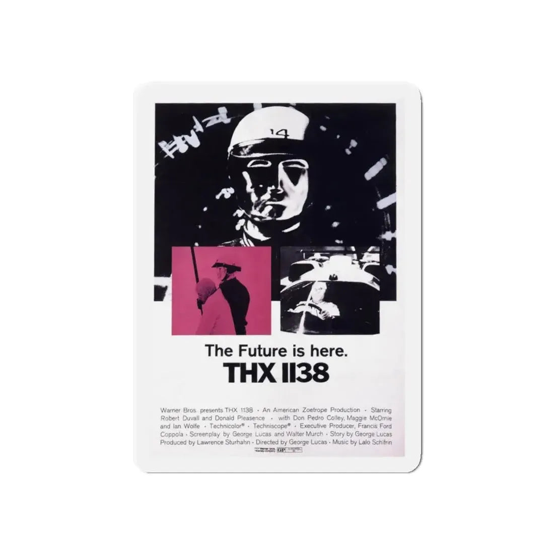 THX-1138 1971 Movie Poster - Refrigerator Magnet 5 Inch - The Sticker Space