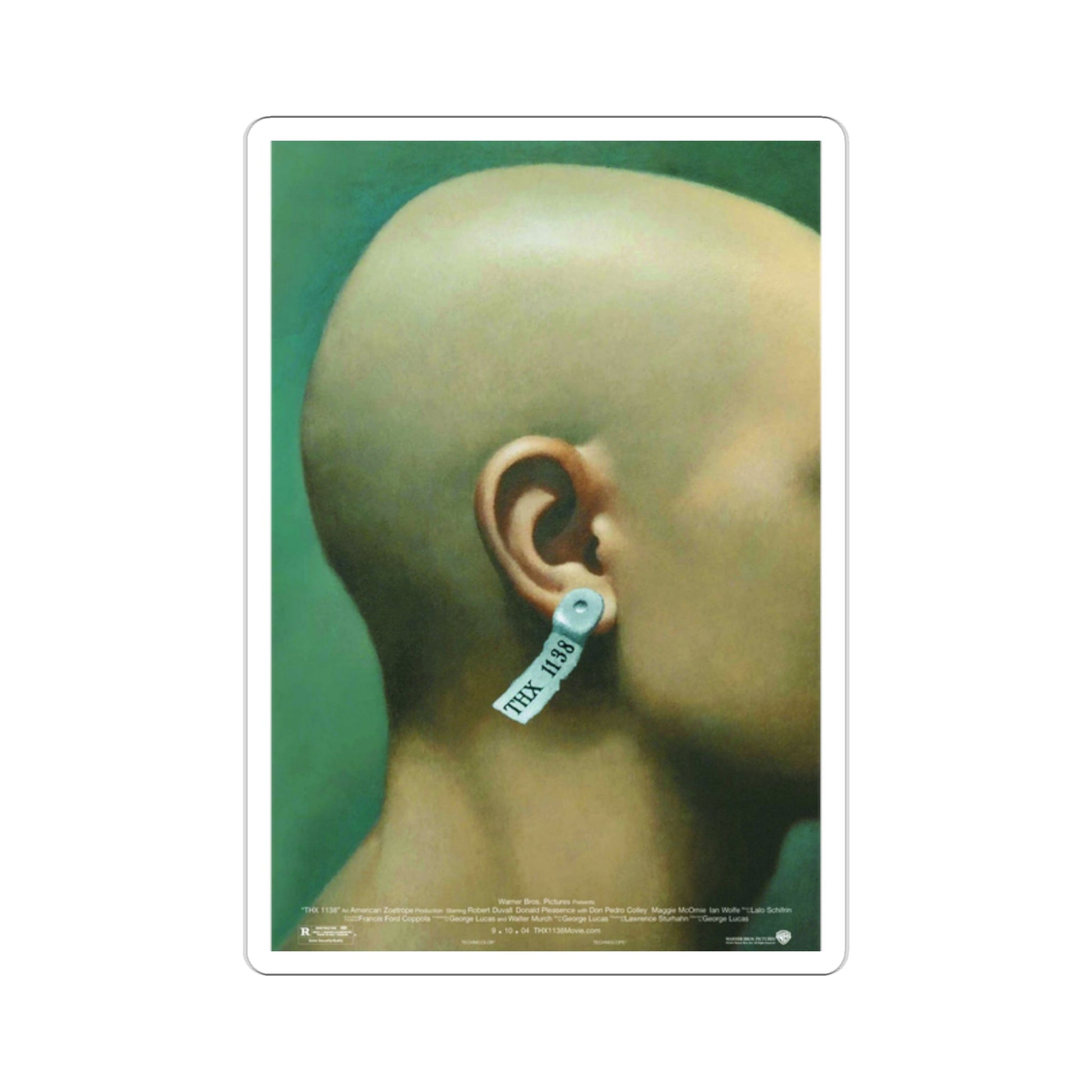 THX 1138 1971 Movie Poster STICKER Vinyl Die-Cut Decal-2 Inch-The Sticker Space