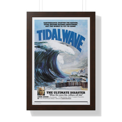 TIDAL WAVE (JAPAN SINKS) 1973 - Framed Movie Poster-16″ x 24″-The Sticker Space