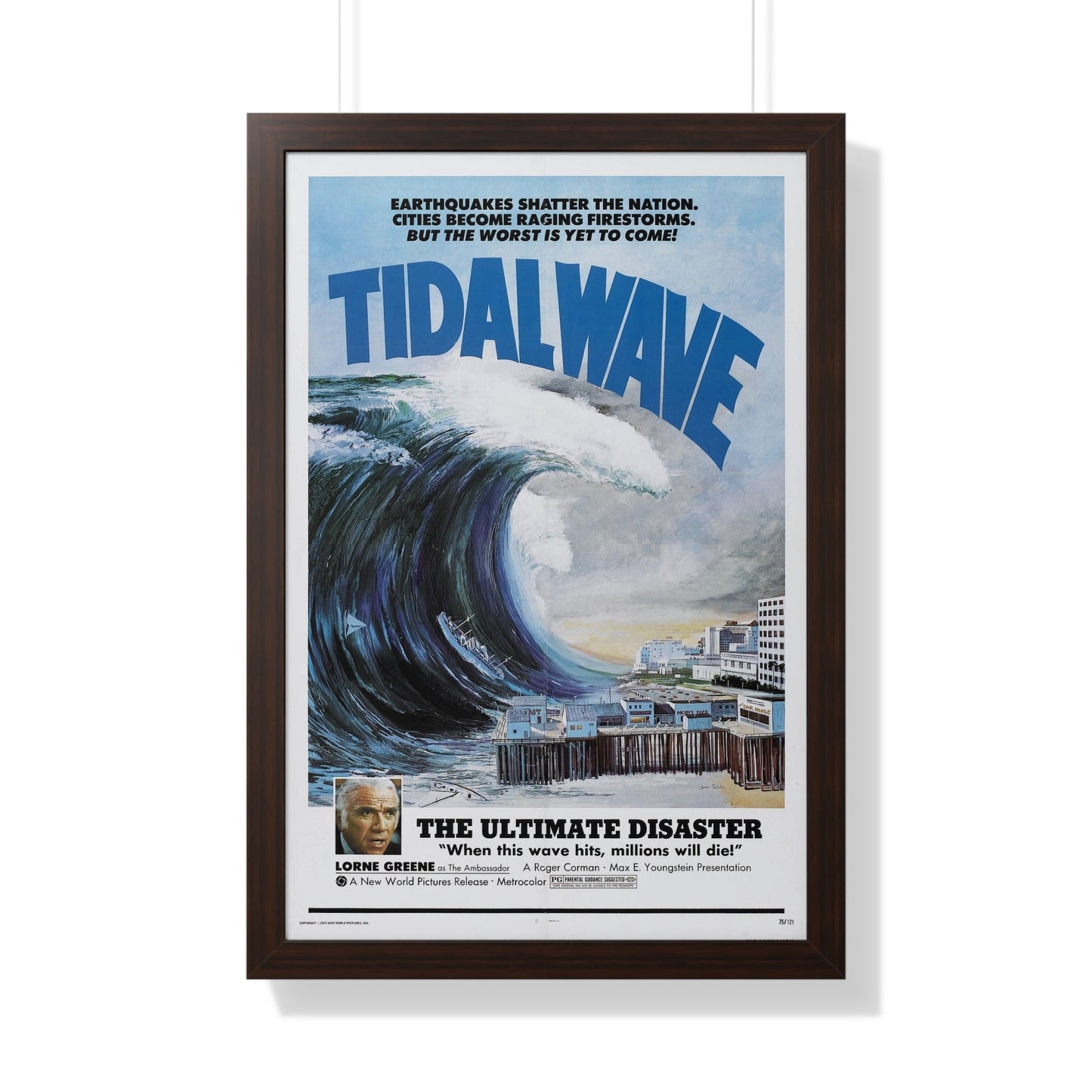 TIDAL WAVE (JAPAN SINKS) 1973 - Framed Movie Poster-20" x 30"-The Sticker Space