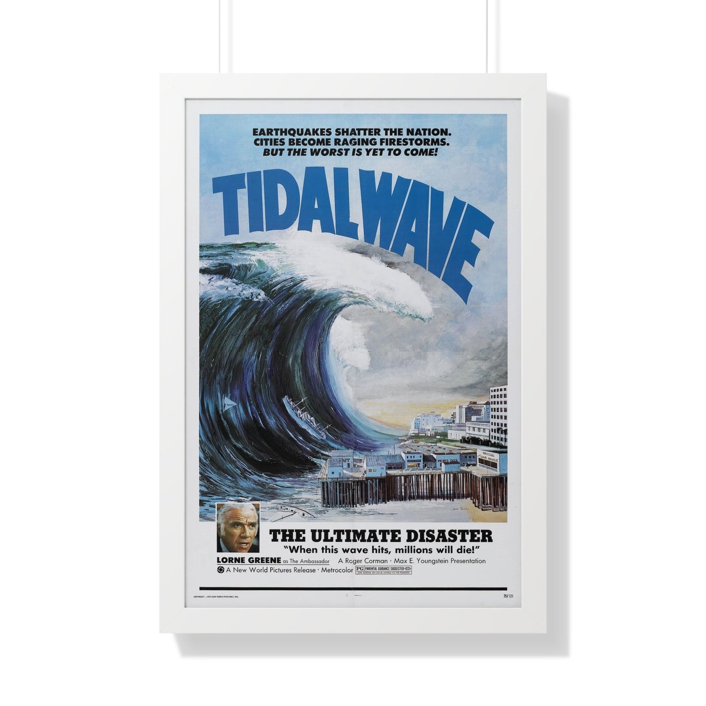 TIDAL WAVE (JAPAN SINKS) 1973 - Framed Movie Poster-20" x 30"-The Sticker Space