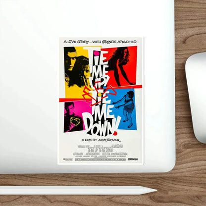 Tie Me Up Tie Me Down 1990 Movie Poster STICKER Vinyl Die-Cut Decal - The Sticker Space