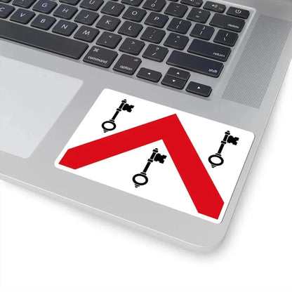 Tielt vlag (Belgium) STICKER Vinyl Kiss-Cut Decal - The Sticker Space