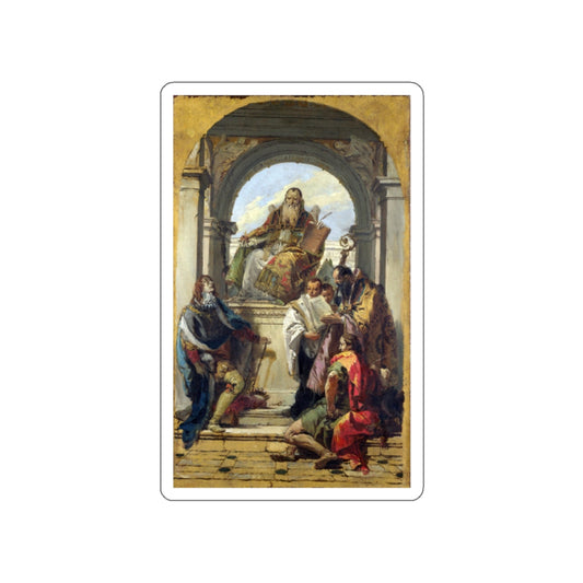 TIEPOLO, Giovanni Battista - Four Saints (Artwork) STICKER Vinyl Die-Cut Decal-White-The Sticker Space