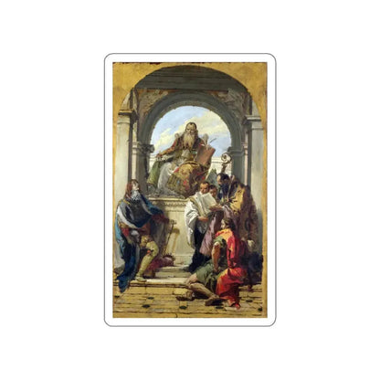 TIEPOLO, Giovanni Battista - Four Saints (Artwork) STICKER Vinyl Die-Cut Decal White Die-Cut 5 Inch - The Sticker Space