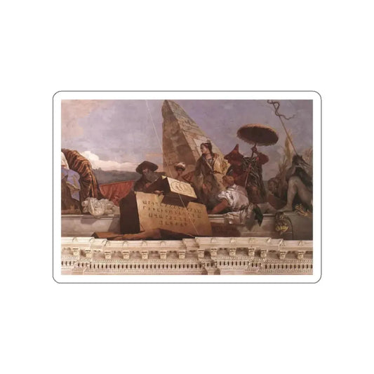 TIEPOLO, Giovanni Battista - Wurzburg Apollo and the Continents d 6 (Artwork) STICKER Vinyl Die-Cut Decal White Die-Cut 2 Inch - The Sticker Space