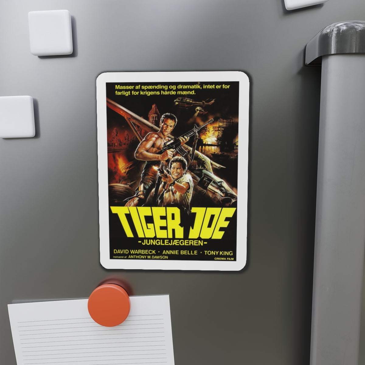 TIGER JOE (DANISH) 1982 Movie Poster - Refrigerator Magnet