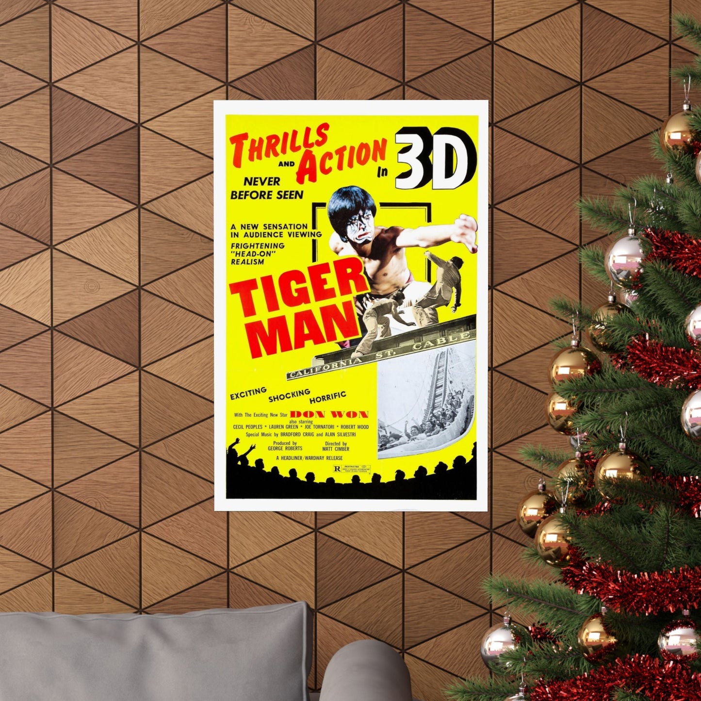 TIGER MAN 1983 - Paper Movie Poster-The Sticker Space