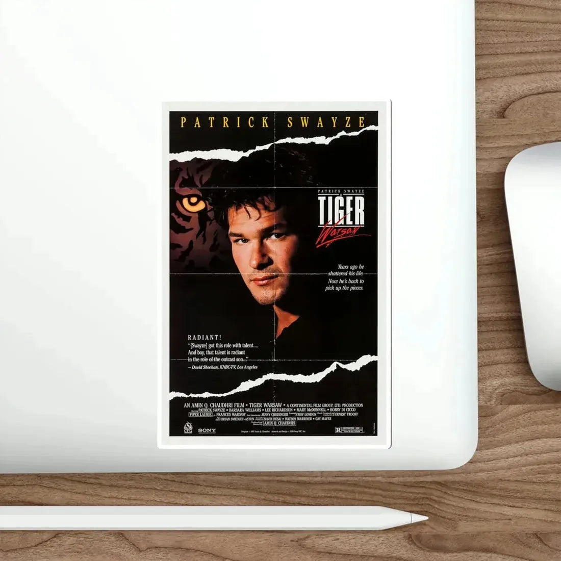 Tiger Warsaw 1988 Movie Poster STICKER Vinyl Die-Cut Decal - The Sticker Space