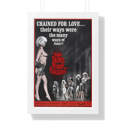 TIGHT SKIRTS, LOOSE PLEASURES 1966 - Framed Movie Poster 16″ x 24″ White - The Sticker Space