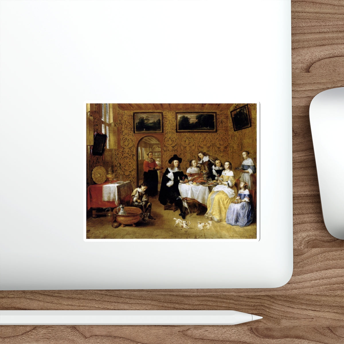 TILBORGH, Gillis van - Family Portrait (Artwork) STICKER Vinyl Die-Cut Decal-The Sticker Space