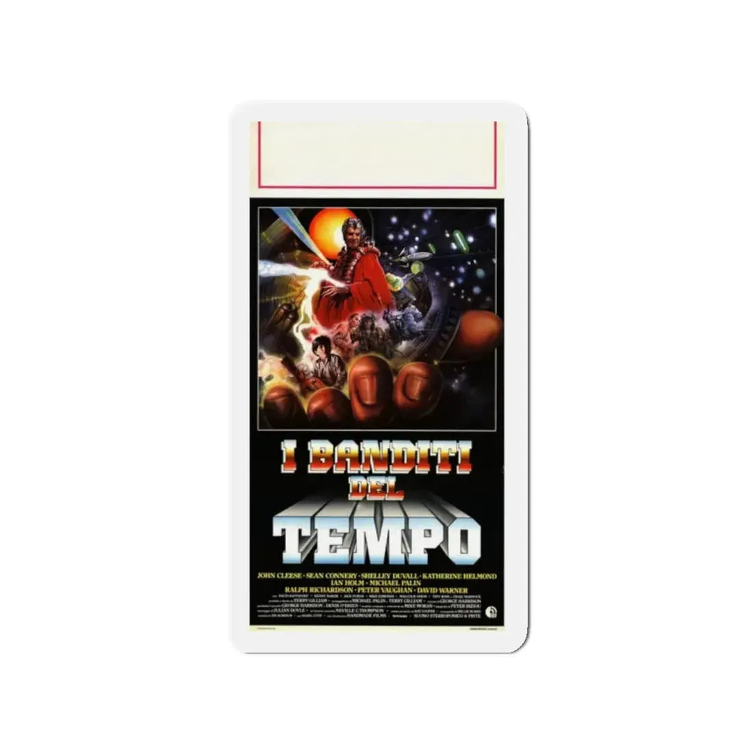 TIME BANDITS (ITALIAN) 1981 Movie Poster - Refrigerator Magnet 2 Inch Die-Cut - The Sticker Space