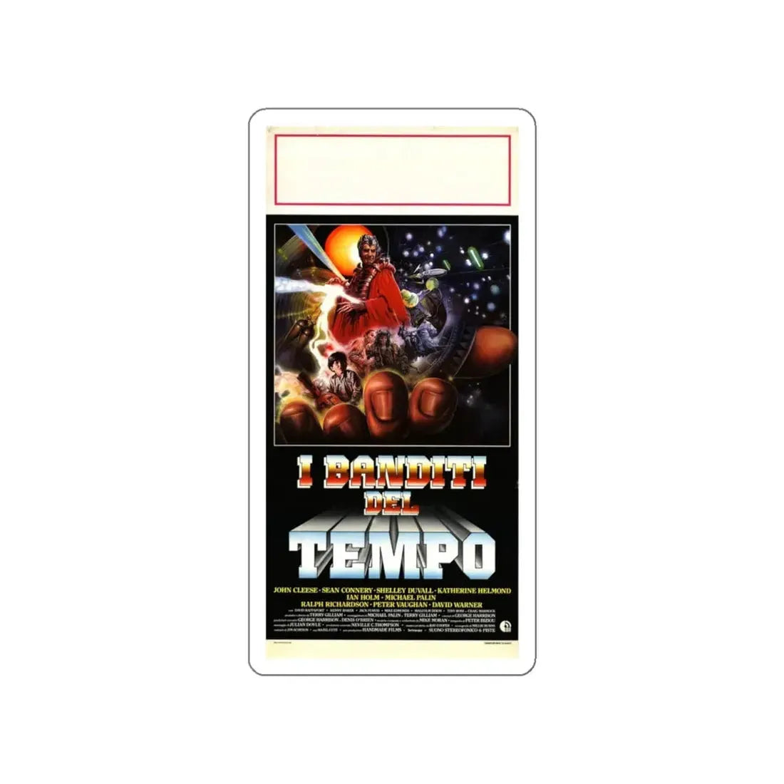 TIME BANDITS (ITALIAN) 1981 Movie Poster STICKER Vinyl Die-Cut Decal 6 Inch - The Sticker Space