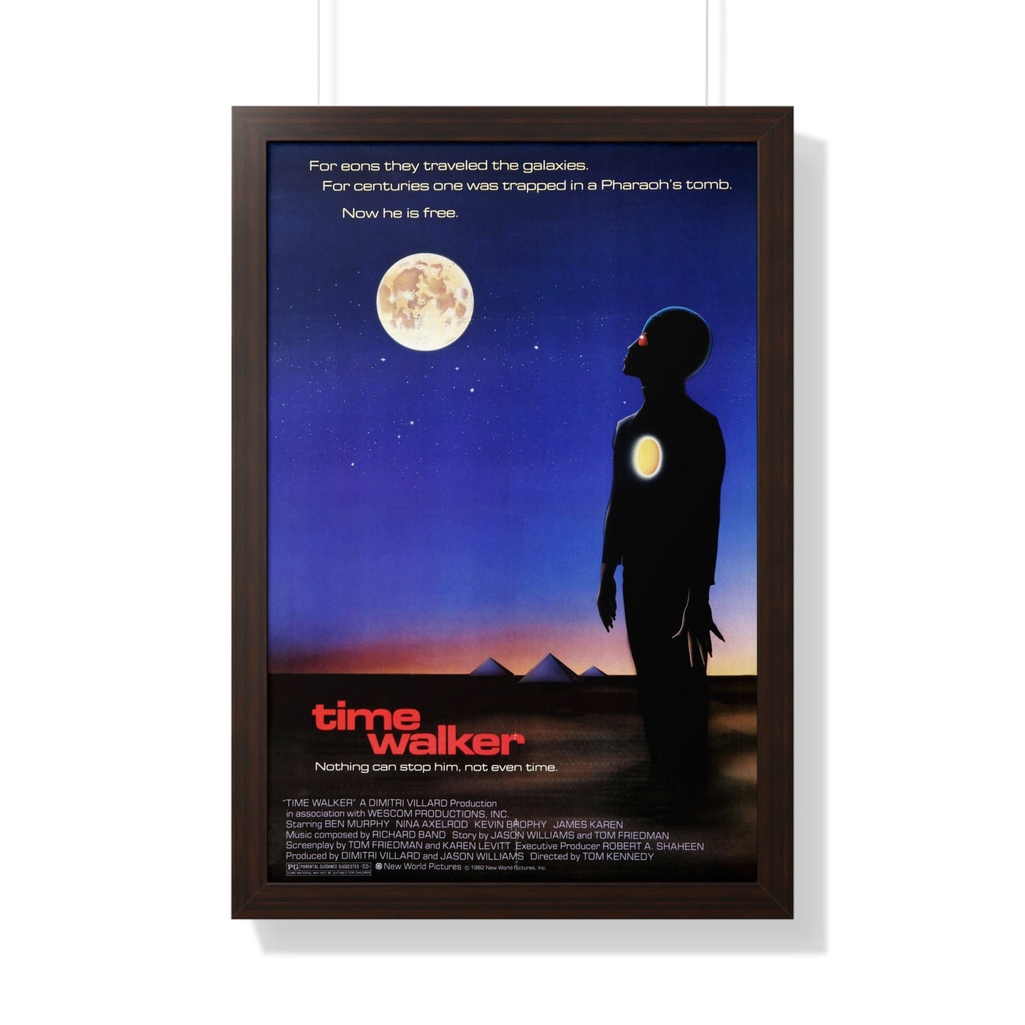 TIME WALKER 1982 - Framed Movie Poster-20" x 30"-The Sticker Space