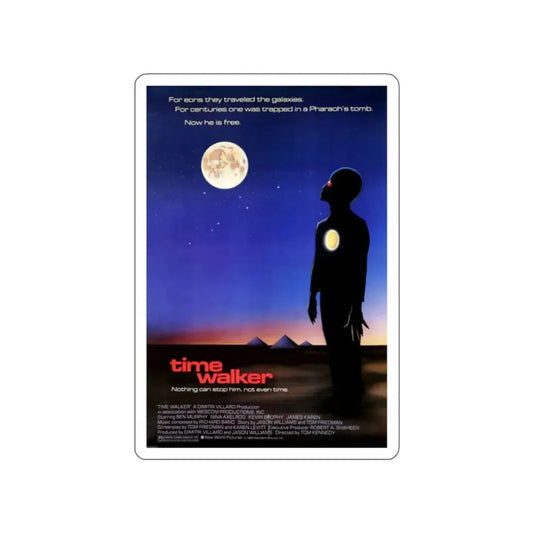 TIME WALKER 1982 Movie Poster STICKER Vinyl Die-Cut Decal 2 Inch - The Sticker Space
