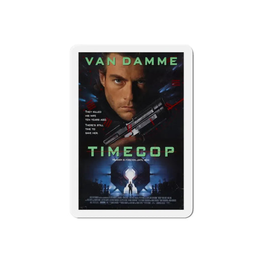Timecop 1994 Movie Poster Refrigerator Magnet 2 Inch - The Sticker Space
