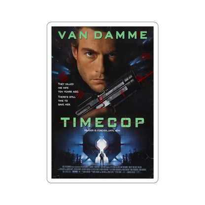Timecop 1994 Movie Poster STICKER Vinyl Die-Cut Decal 6 Inch - The Sticker Space