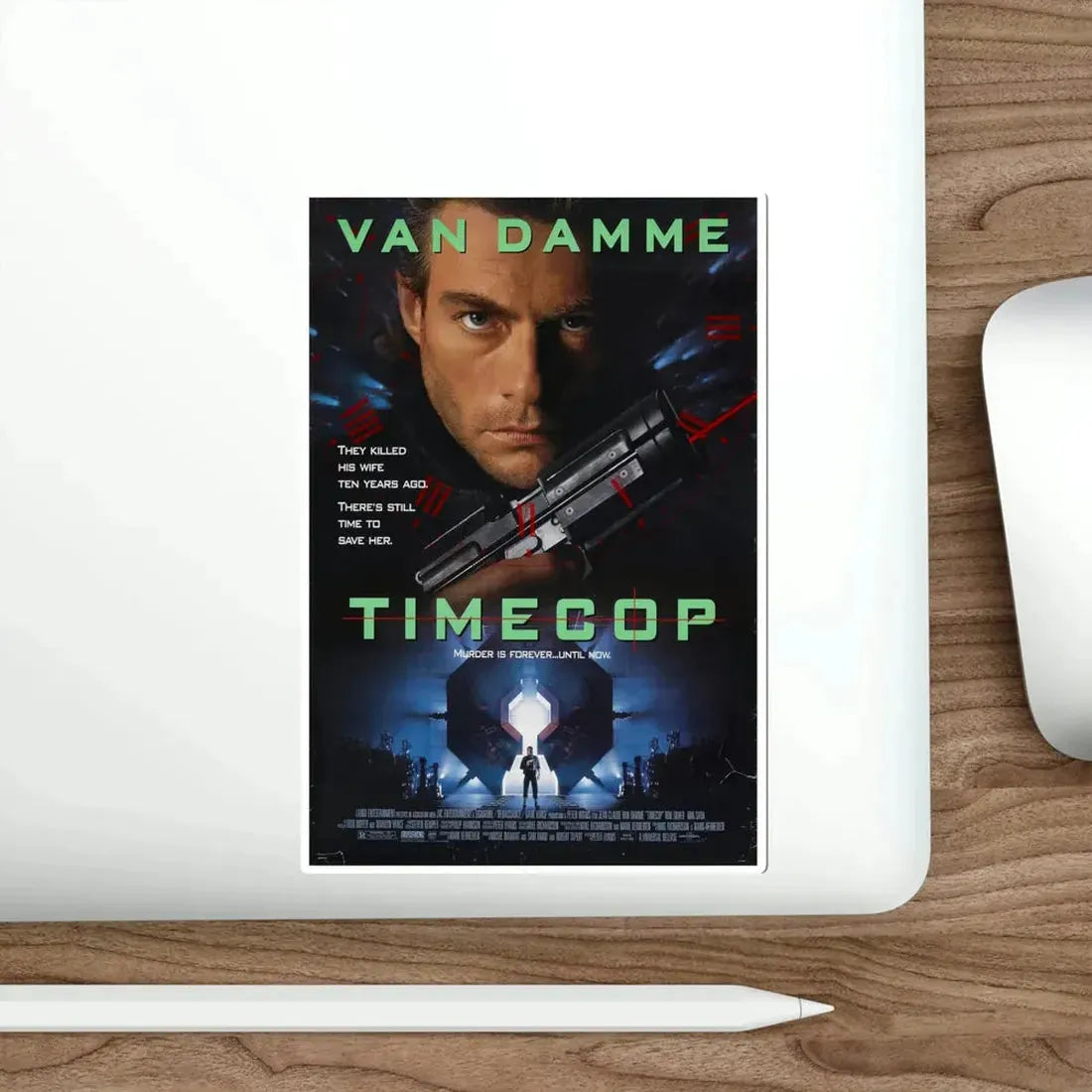 Timecop 1994 Movie Poster STICKER Vinyl Die-Cut Decal - The Sticker Space