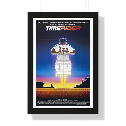 TIMERIDER 1982 - Framed Movie Poster 16″ x 24″ Black - The Sticker Space