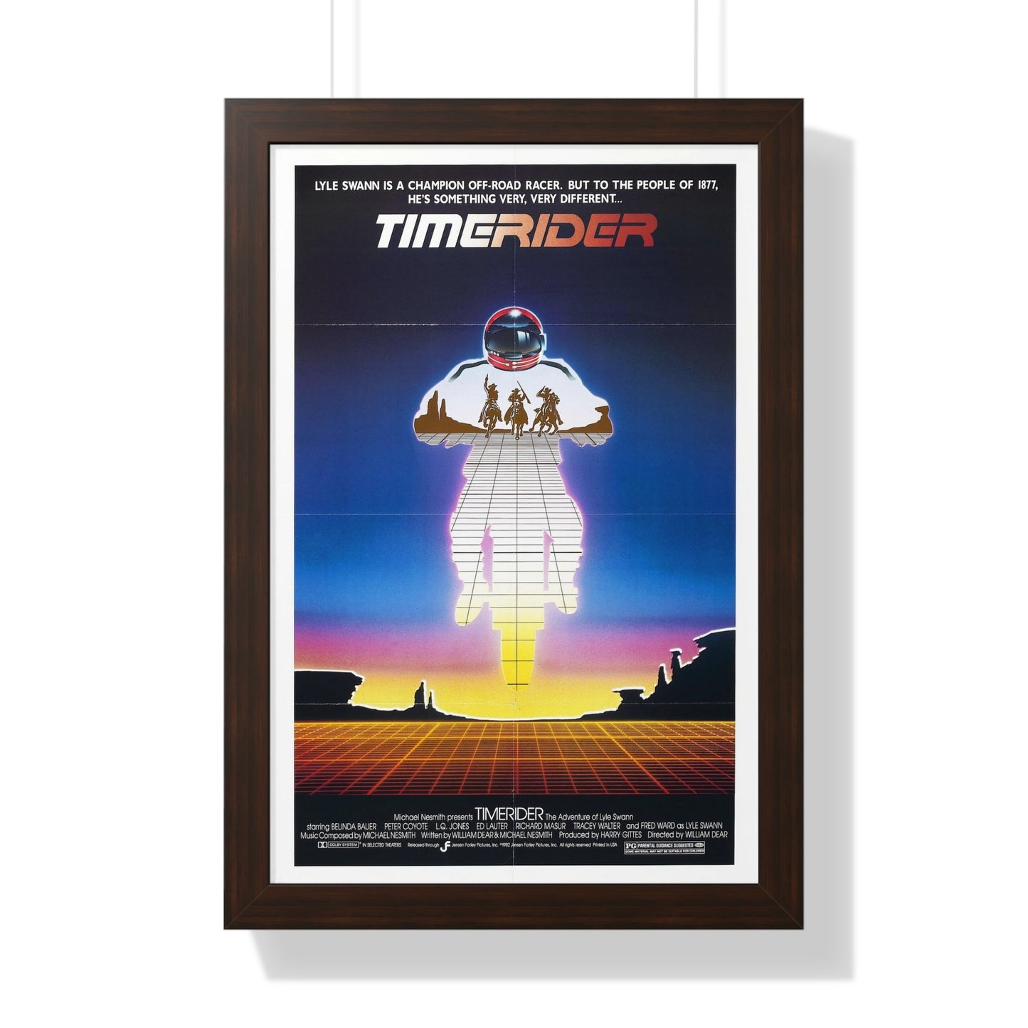 TIMERIDER 1982 - Framed Movie Poster-16″ x 24″-The Sticker Space