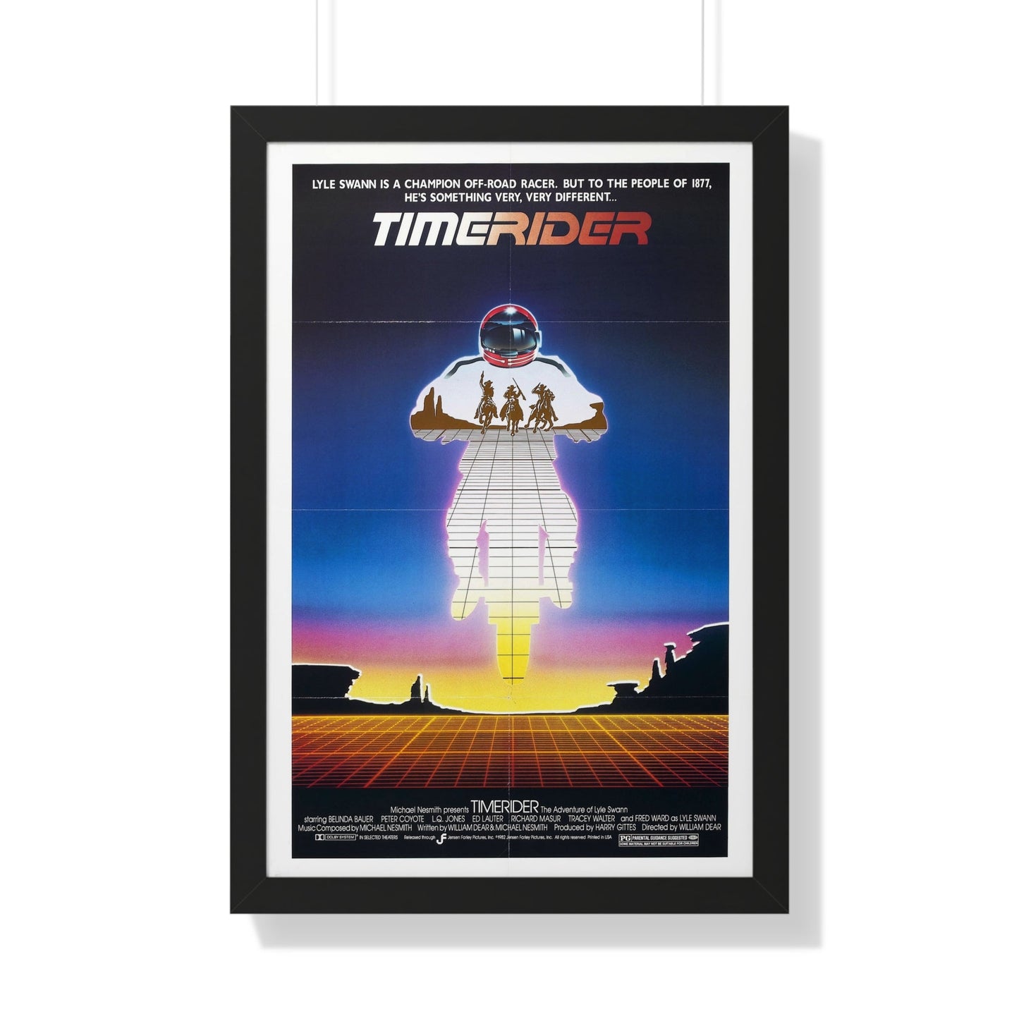 TIMERIDER 1982 - Framed Movie Poster-20" x 30"-The Sticker Space