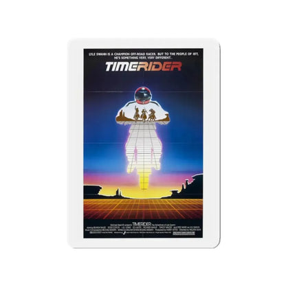 TIMERIDER 1982 Movie Poster - Refrigerator Magnet 2 Inch Die-Cut - The Sticker Space