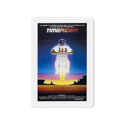 TIMERIDER 1982 Movie Poster - Refrigerator Magnet 3 Inch Die-Cut - The Sticker Space