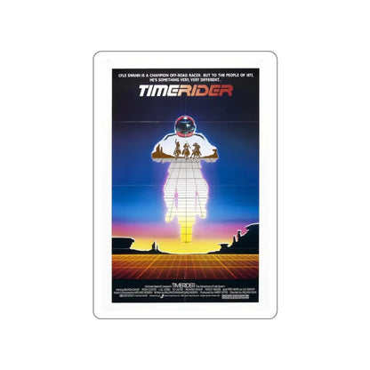 TIMERIDER 1982 Movie Poster STICKER Vinyl Die-Cut Decal 3 Inch - The Sticker Space