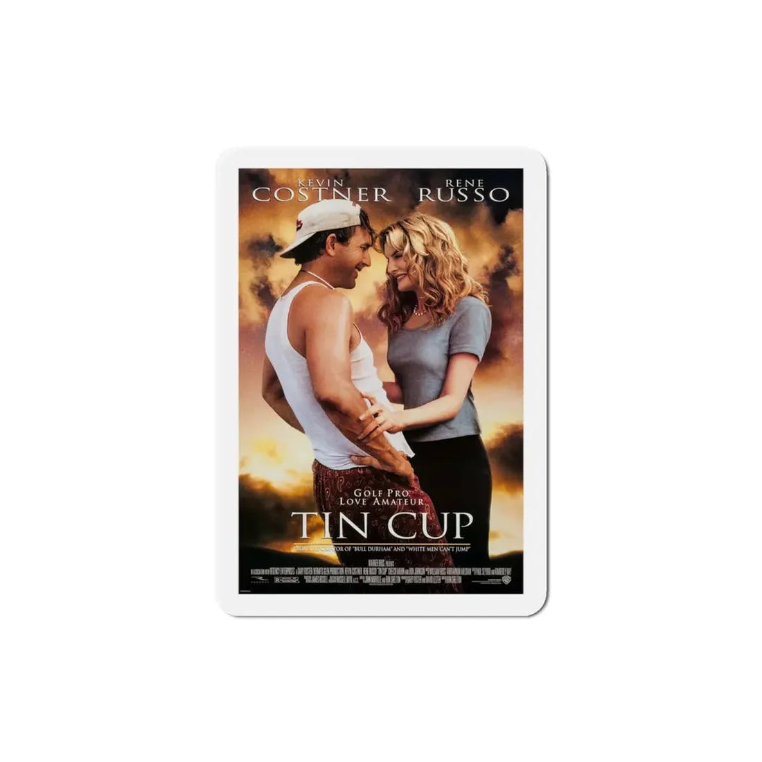 Tin Cup 1996 Movie Poster Refrigerator Magnet 4 Inch - The Sticker Space