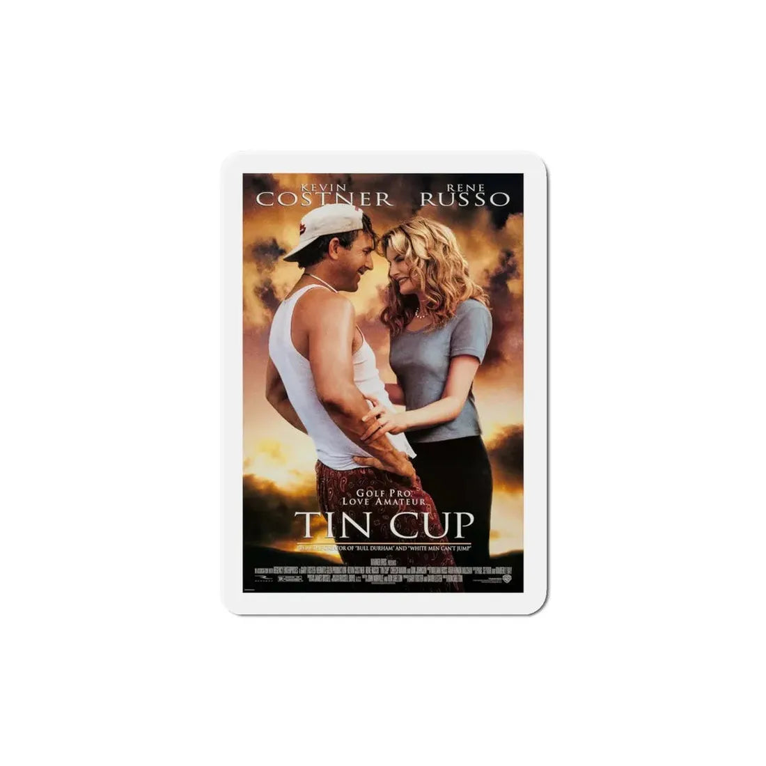 Tin Cup 1996 Movie Poster Refrigerator Magnet 5 Inch - The Sticker Space