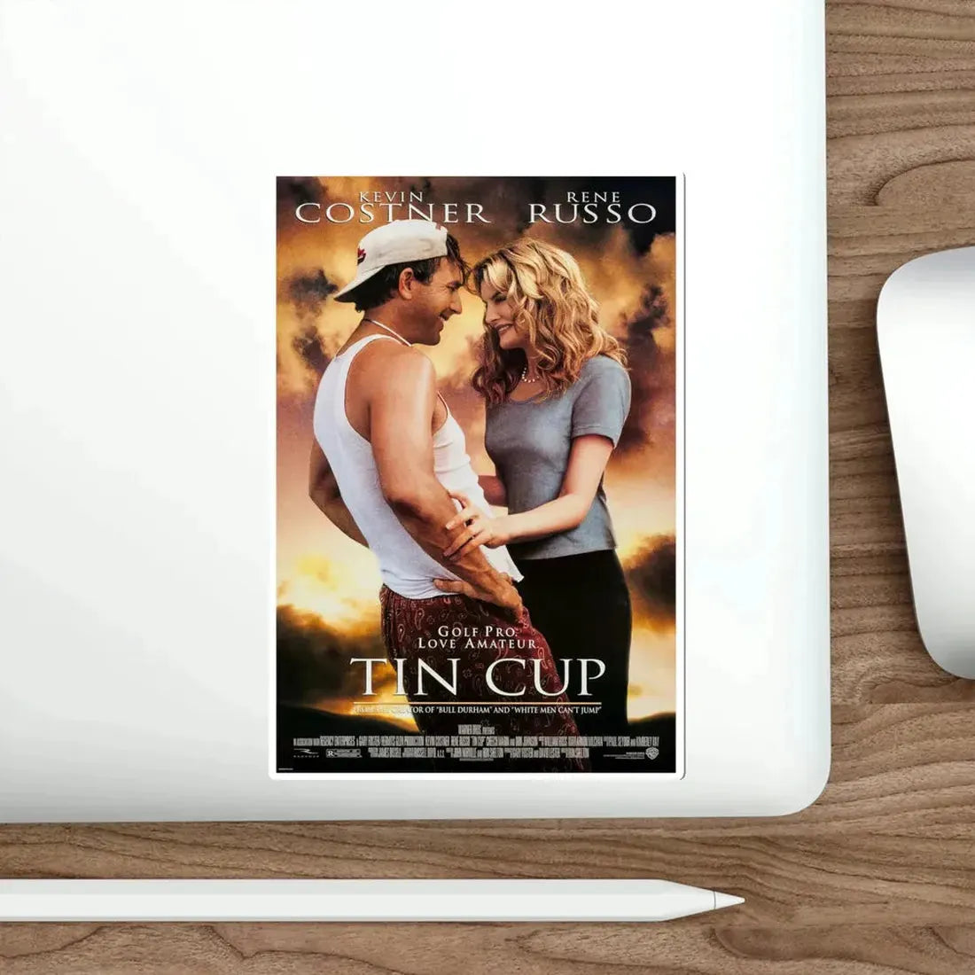 Tin Cup 1996 Movie Poster STICKER Vinyl Die-Cut Decal - The Sticker Space