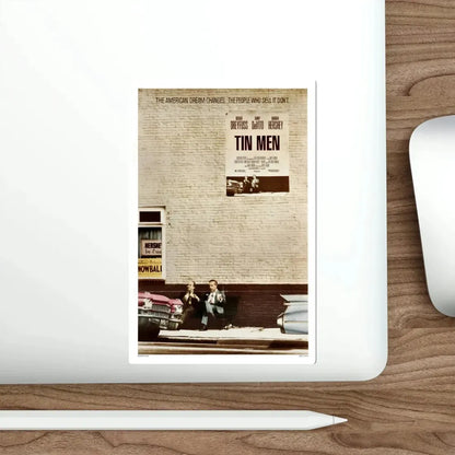 Tin Men 1987 Movie Poster STICKER Vinyl Die-Cut Decal - The Sticker Space