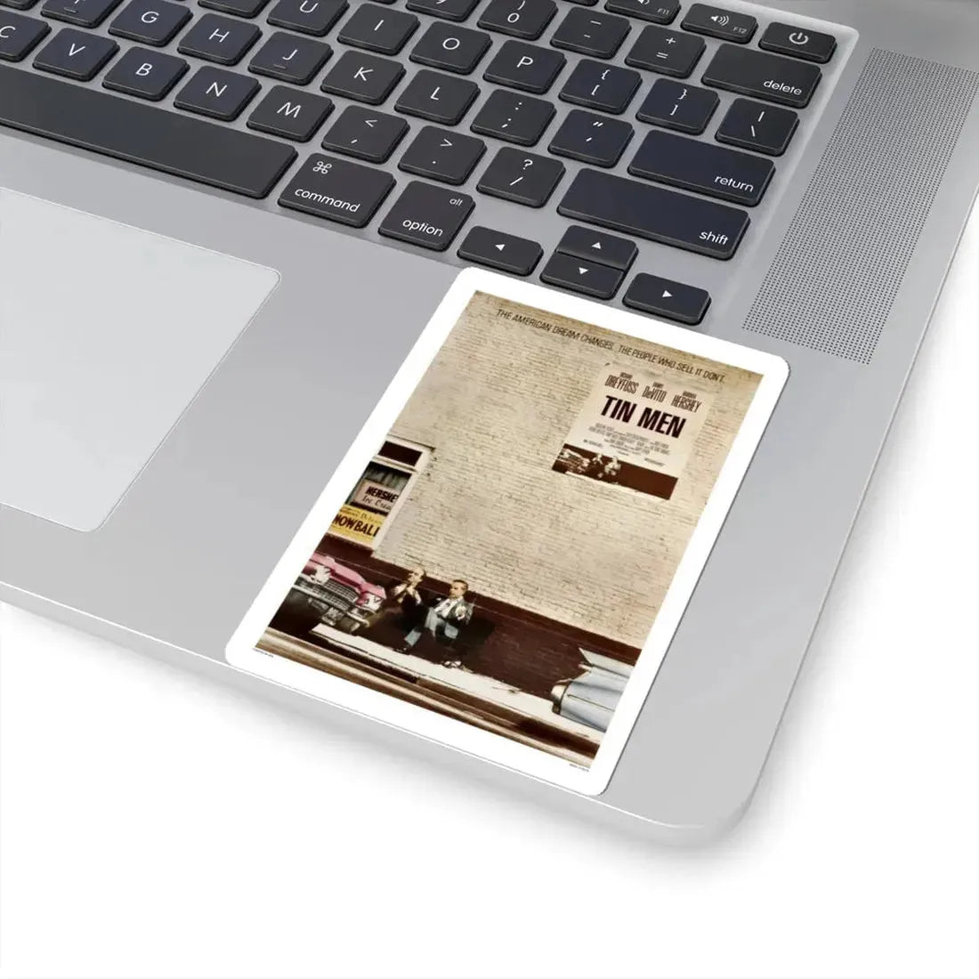 Tin Men 1987 Movie Poster - STICKER Vinyl Kiss-Cut Decal - The Sticker Space