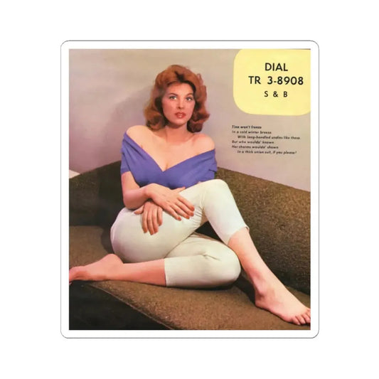 Tina Louise #102 (Vintage Female Icon) STICKER Vinyl Kiss-Cut Decal 2 Inch White - The Sticker Space