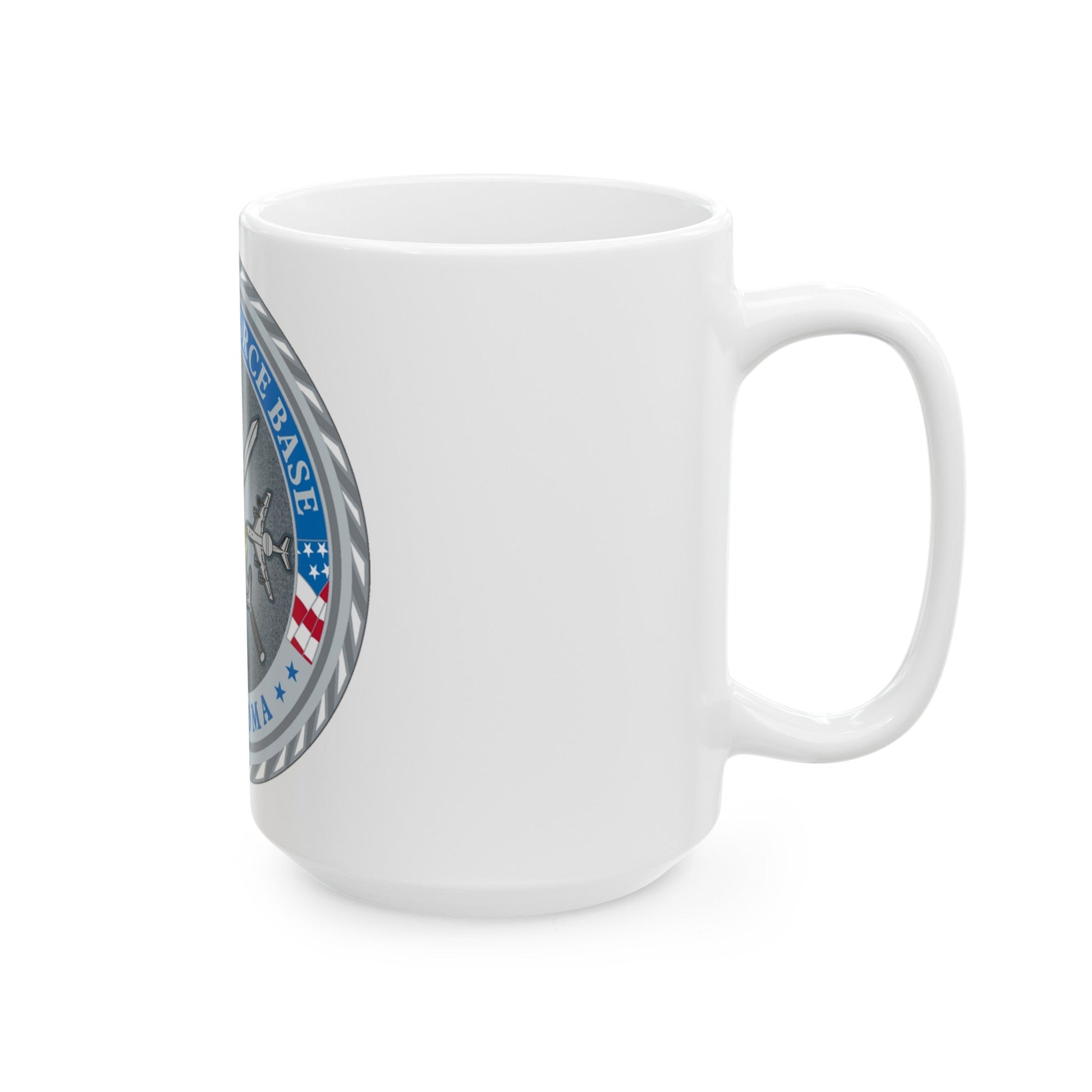 Tinker AF Base (U.S. Air Force) White Coffee Mug-The Sticker Space