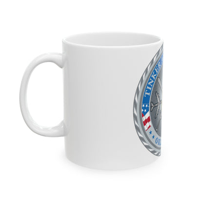 Tinker AF Base (U.S. Air Force) White Coffee Mug-The Sticker Space