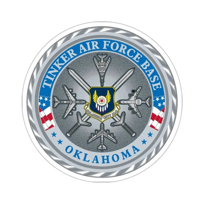 Tinker AF Base (U.S. Air Force) STICKER Vinyl Die-Cut Decal 3 Inch - The Sticker Space