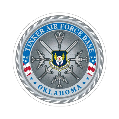 Tinker AF Base (U.S. Air Force) STICKER Vinyl Die-Cut Decal 3 Inch - The Sticker Space