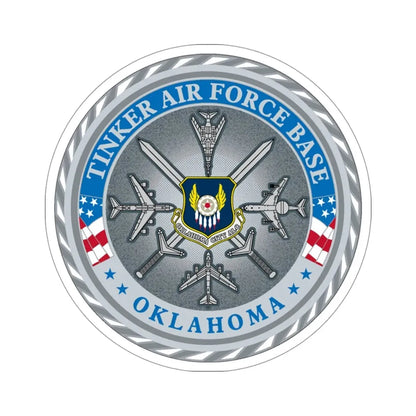 Tinker AF Base (U.S. Air Force) STICKER Vinyl Die-Cut Decal 4 Inch - The Sticker Space