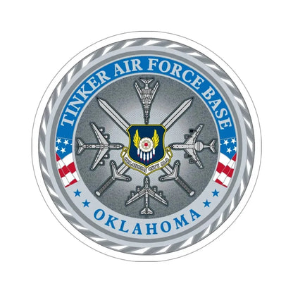 Tinker AF Base (U.S. Air Force) STICKER Vinyl Die-Cut Decal 6 Inch - The Sticker Space