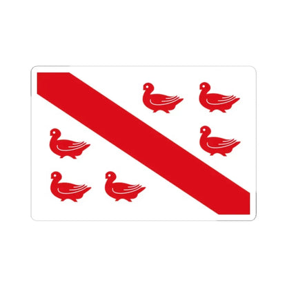 Tinlot vlag (Belgium) STICKER Vinyl Kiss-Cut Decal 2 Inch White - The Sticker Space