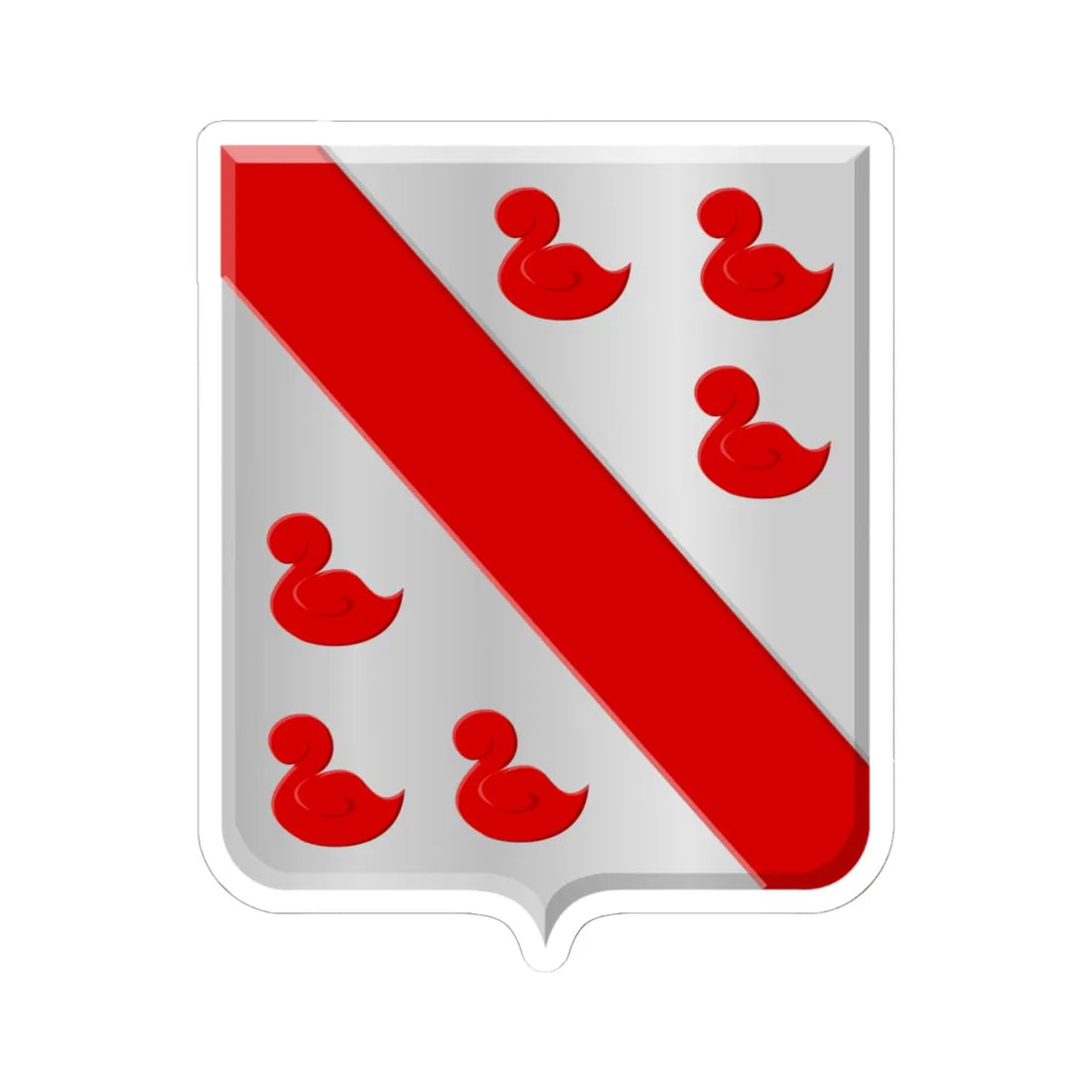 Tinlot wapen (England) (Coat of Arms) STICKER Vinyl Kiss-Cut Decal 6 Inch White - The Sticker Space