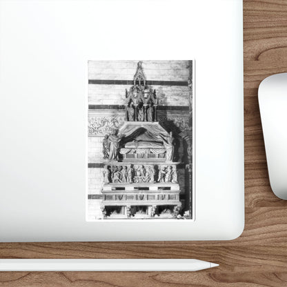 TINO DA CAMAINO - Funeral Monument of Cardinal Petroni (Artwork) STICKER Vinyl Die-Cut Decal-The Sticker Space