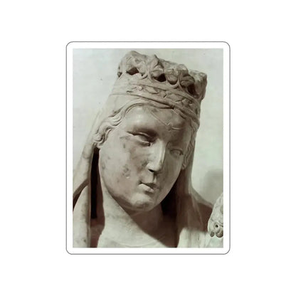 TINO DA CAMAINO - Madonna and Child (detail) (Artwork) STICKER Vinyl Die-Cut Decal White Die-Cut 5 Inch - The Sticker Space